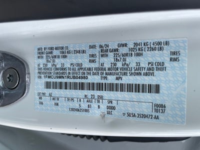 2024 Ford Escape ST-Line - REMOTE START / ADAPTIVE SPEED ASSIST