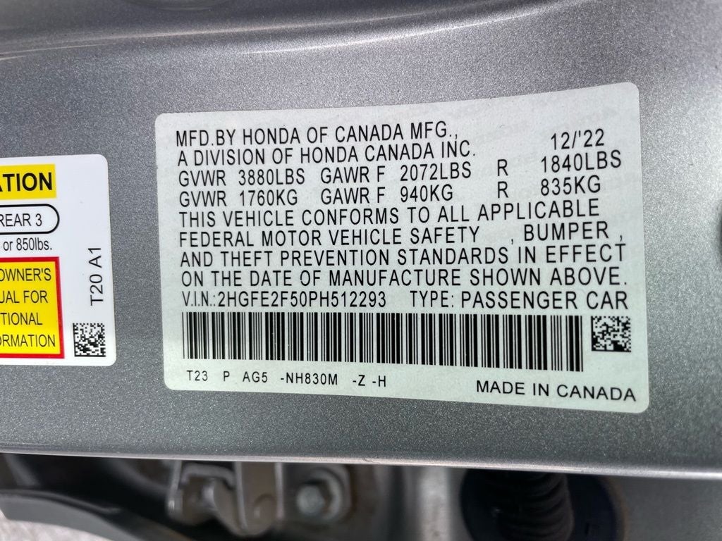 2023 Honda Civic Sport