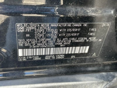2024 Toyota RAV4 XLE - BLIND SPOT MONITOR / 7 INCH DISPLAY