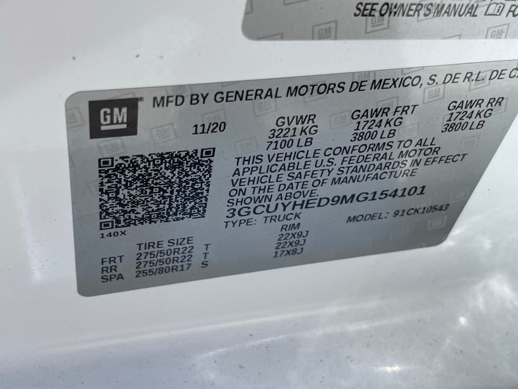 2021 Chevrolet Silverado 1500 High Country - HD SURROUND VISION / HEAD UP DISPLAY