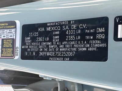 2025 Kia K4 GT-Line - KIA CERTIFIED /APPLE CARPLAY