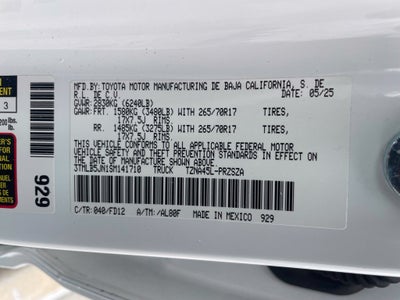 2025 Toyota Tacoma TRD Off-Road - RADAR CRUISE / PUSH BUTTON START