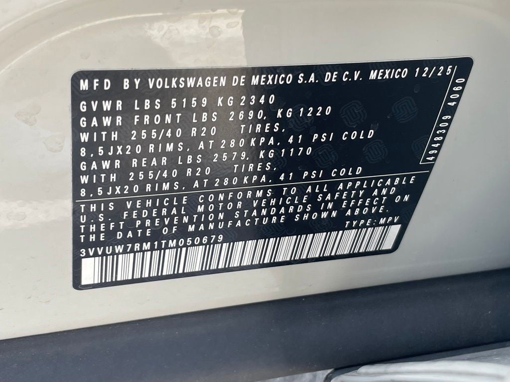 2026 Volkswagen Tiguan 2.0T SEL R-Line Turbo