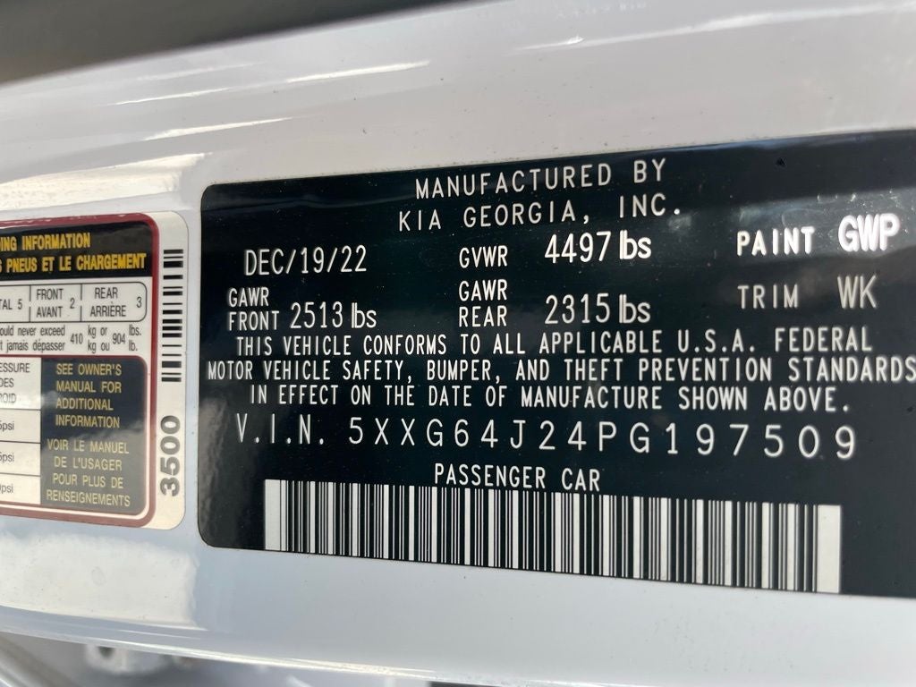 2023 Kia K5 GT-Line - KIA CERTIFIED / PANORAMIC SUNROOF