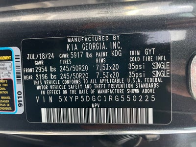 2024 Kia Telluride SX-Prestige - KIA CERTIFIED / NAPPA LEATHER