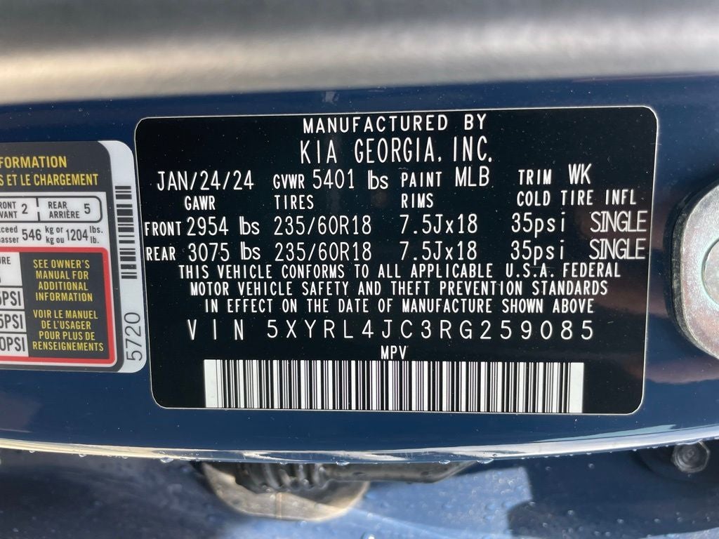 2024 Kia Sorento S - KIA CERTIFIED / SMART CRUISE CONTROL