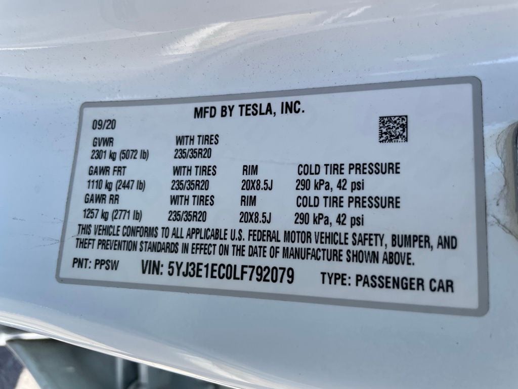 2020 Tesla Model 3 Performance -