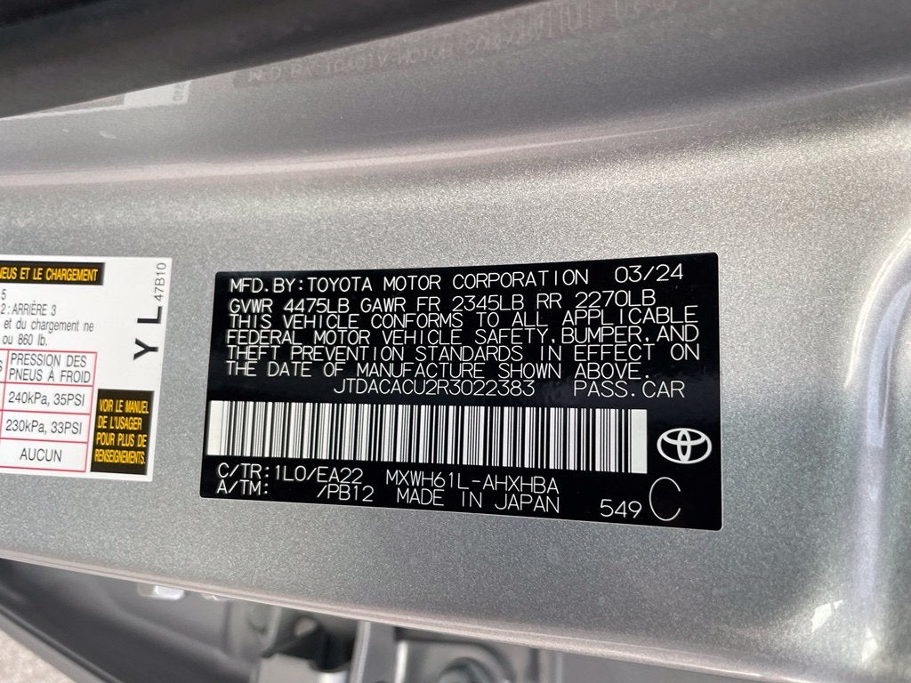 2024 Toyota Prius Prime XSE Premium - PANORAMIC VIEW MONITOR / NAVIGATION