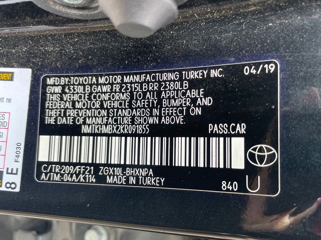 2019 Toyota C-HR XLE - LANE CHANGE ASSIST / APPLE CARPLAY