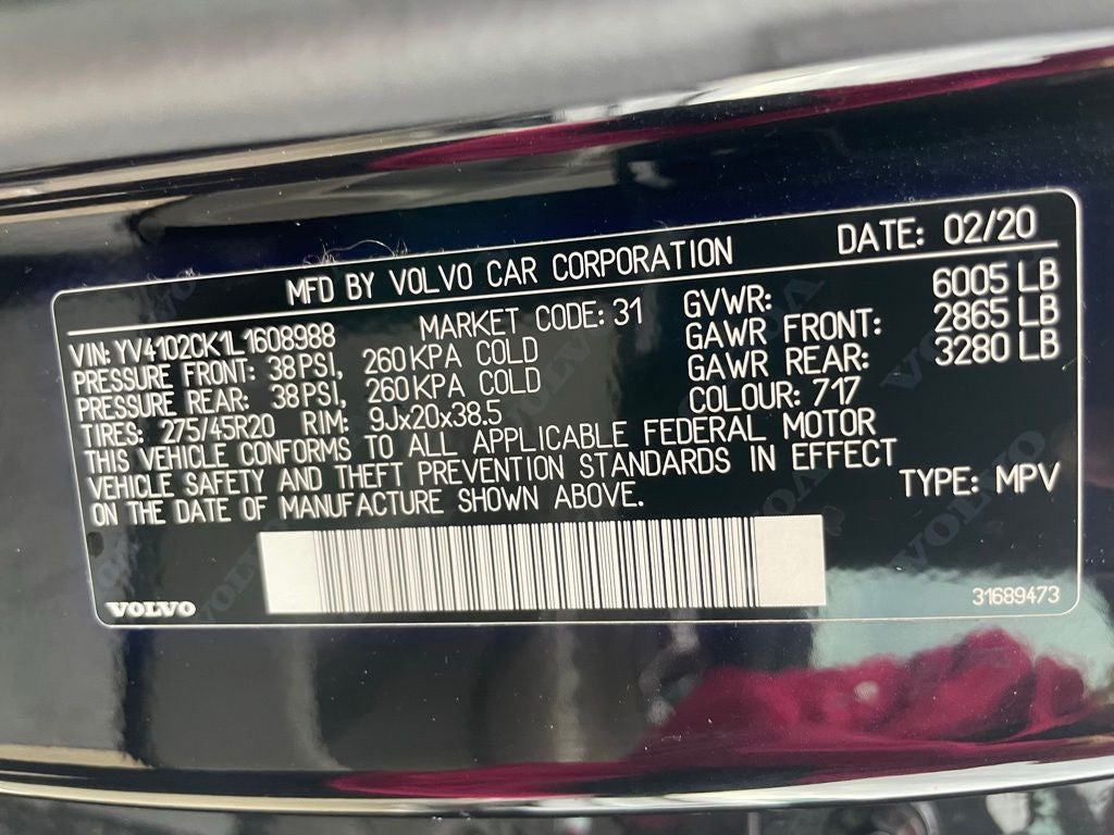 2020 Volvo XC90 T5 Momentum - ADAPTIVE CRUISE / 7 PASSENGER SEATING