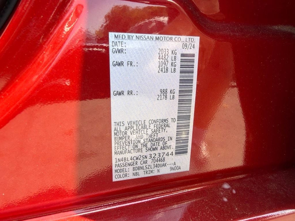 2025 Nissan Altima 2.5 SR CLEAN CARFAX 1-OWNER