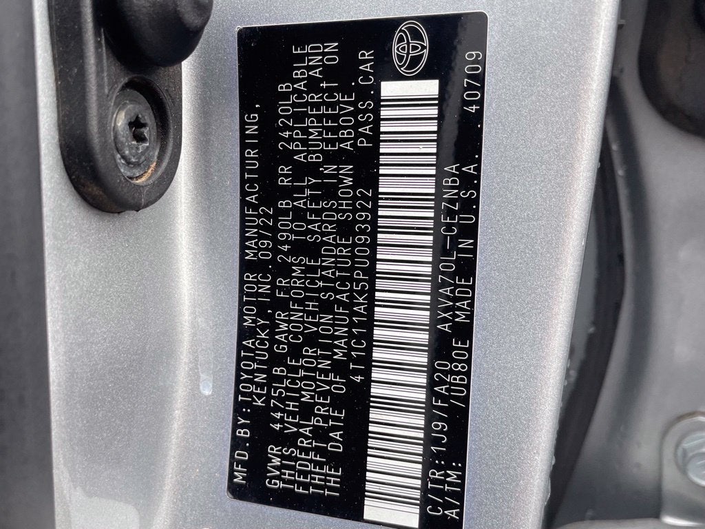 2023 Toyota Camry LE Clean CarFax