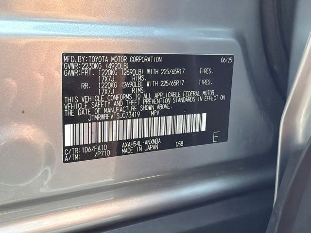 2025 Toyota RAV4 Hybrid XLE CARFAX 1-OWNER