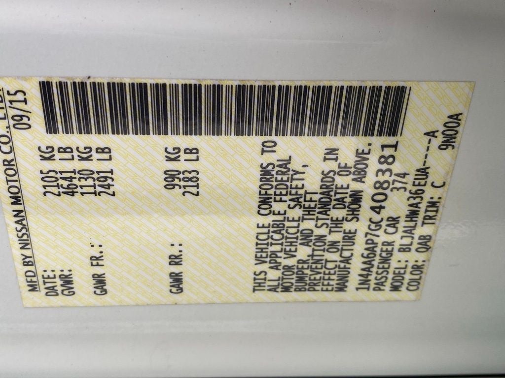 2016 Nissan Maxima Platinum