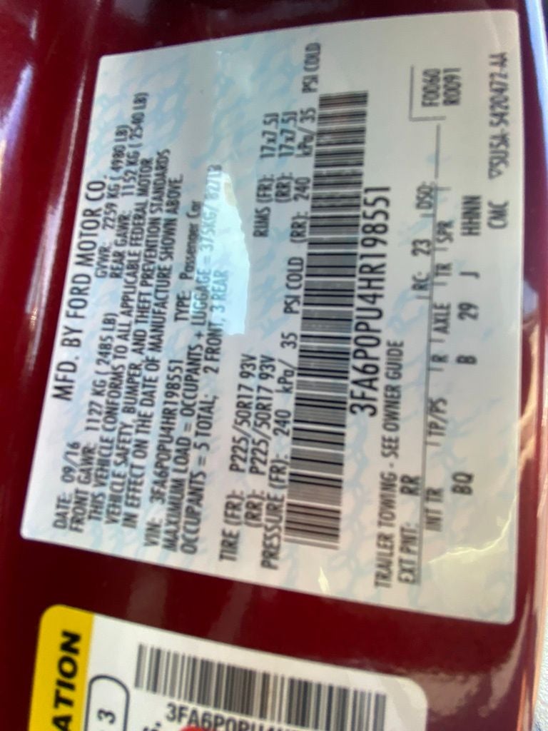 2017 Ford Fusion Energi SE Luxury