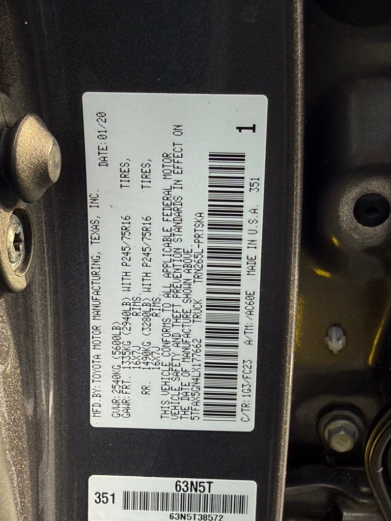 2020 Toyota Tacoma SR5