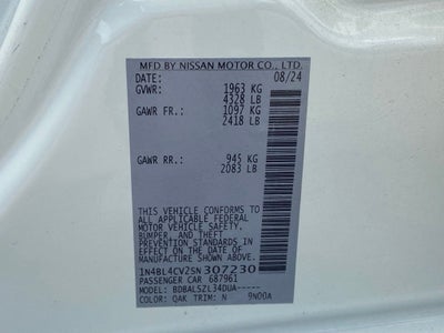 2025 Nissan Altima 2.5 SR