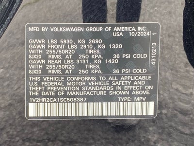 2025 Volkswagen Atlas 2.0T SE w/Technology