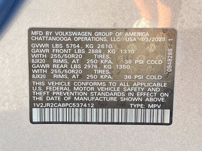2023 Volkswagen Atlas 3.6L V6 SE w/Technology