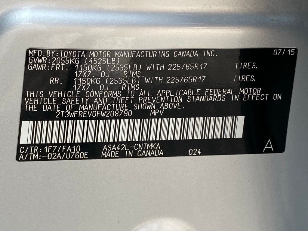 2015 Toyota RAV4 XLE