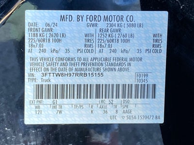 2024 Ford Maverick XLT BLACK APPEARANCE PACK AND LUXURY PACKAGE