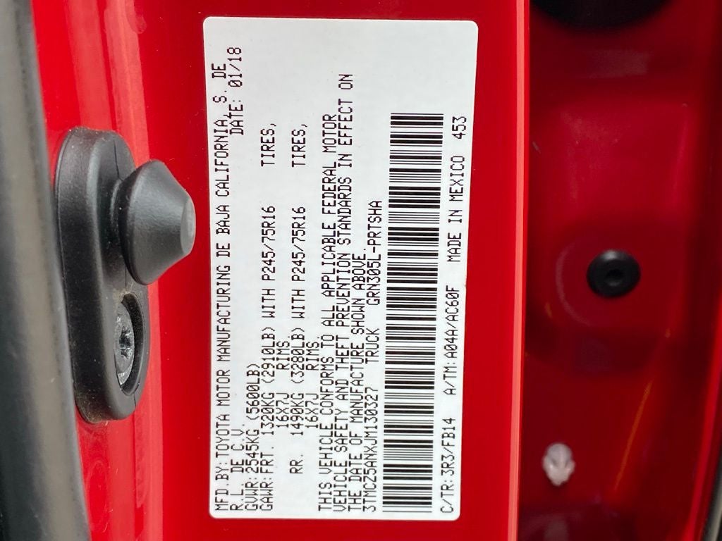 2018 Toyota Tacoma SR V6