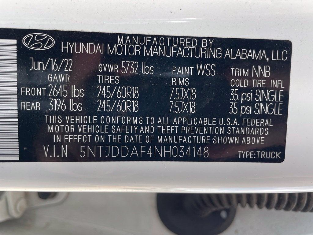 2022 Hyundai Santa Cruz SEL Premium