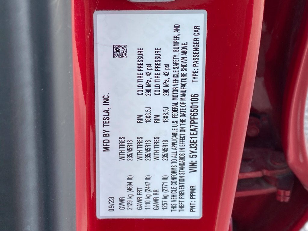 2023 Tesla Model 3 Base
