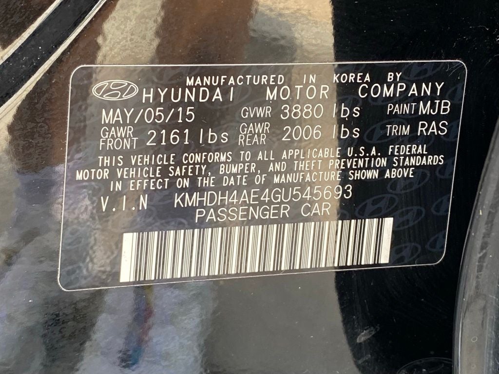 2016 Hyundai Elantra SE