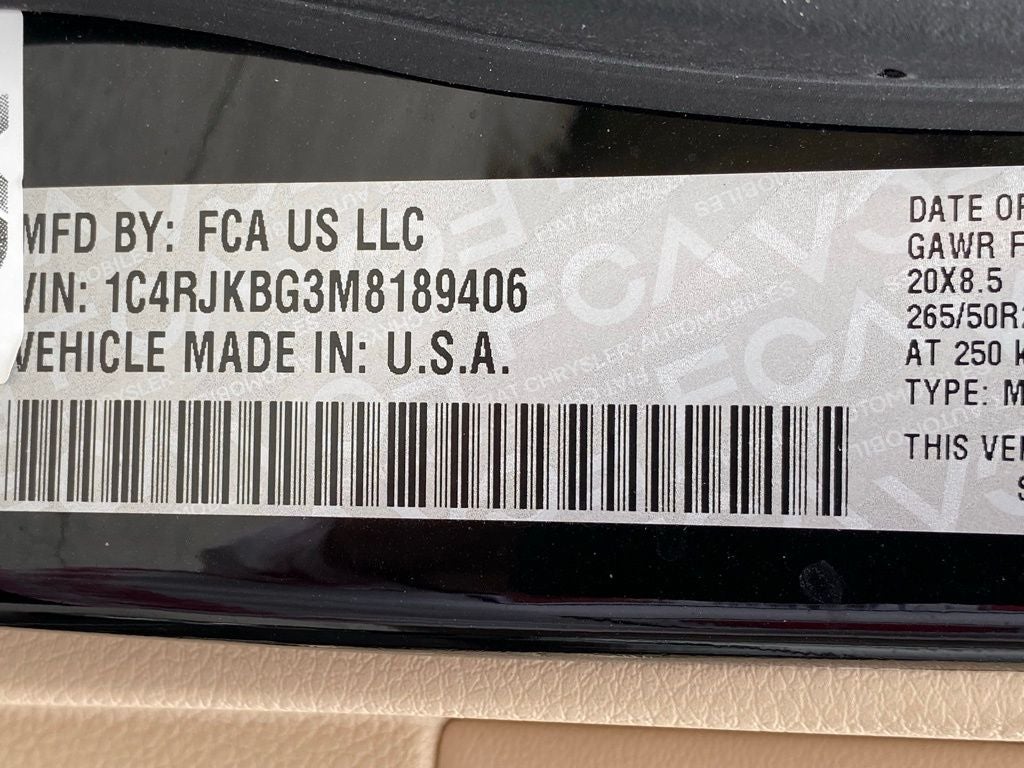 2021 Jeep Grand Cherokee L Limited 4WD