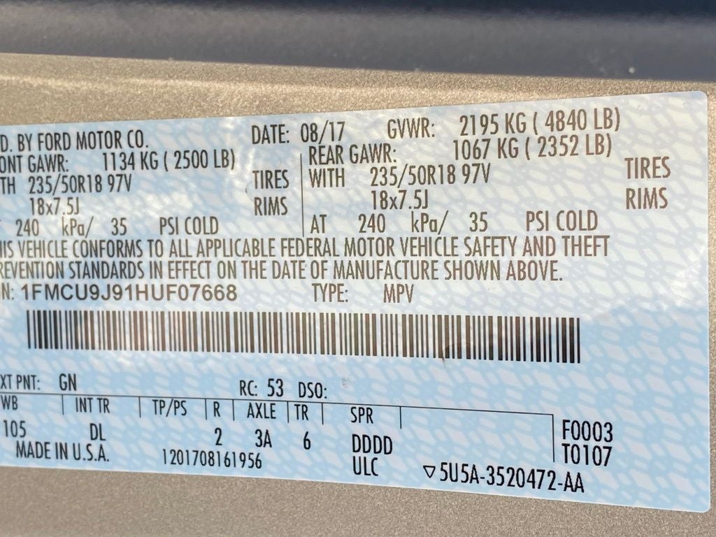 2017 Ford Escape Titanium