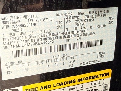 2025 Ford Expedition Platinum 600A