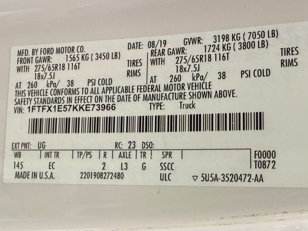 2019 Ford F-150 Lariat