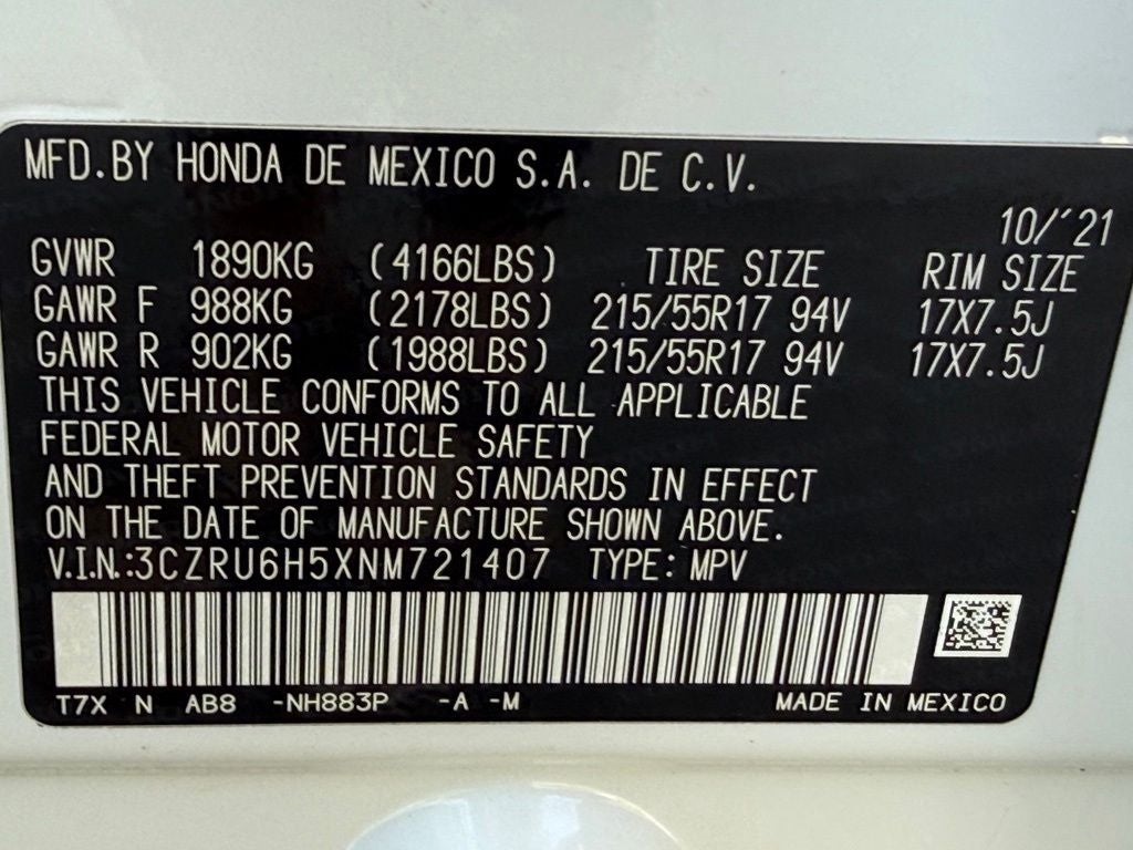 2022 Honda HR-V EX
