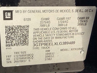 2020 GMC Sierra 1500 AT4