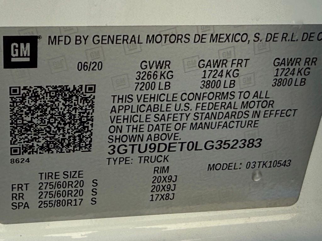 2020 GMC Sierra 1500 SLT