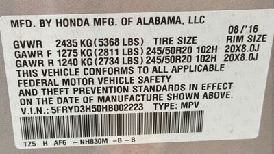 2017 Acura MDX 3.5L w/Technology Package