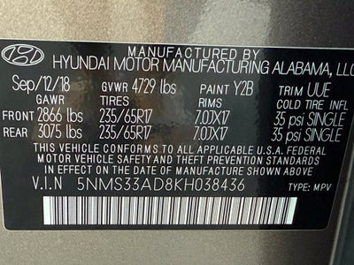 2019 Hyundai Santa Fe SEL - CLEAN CARFAX / ONE OWNER