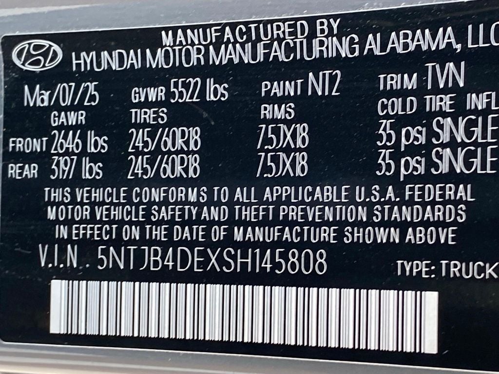2025 Hyundai Santa Cruz SEL