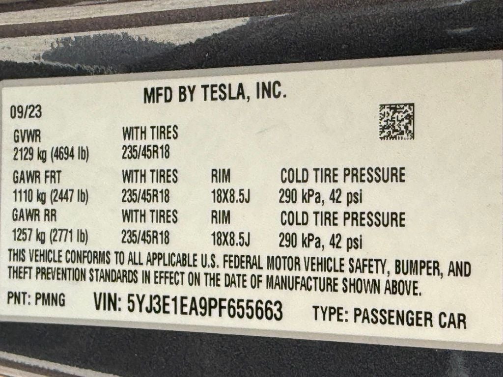 2023 Tesla Model 3 Base