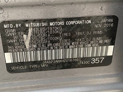 2017 Mitsubishi Outlander Sport SE LOW MILES!!!