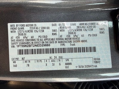 2022 Ford F-250SD Platinum