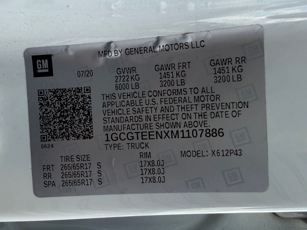 2021 Chevrolet Colorado ZR2