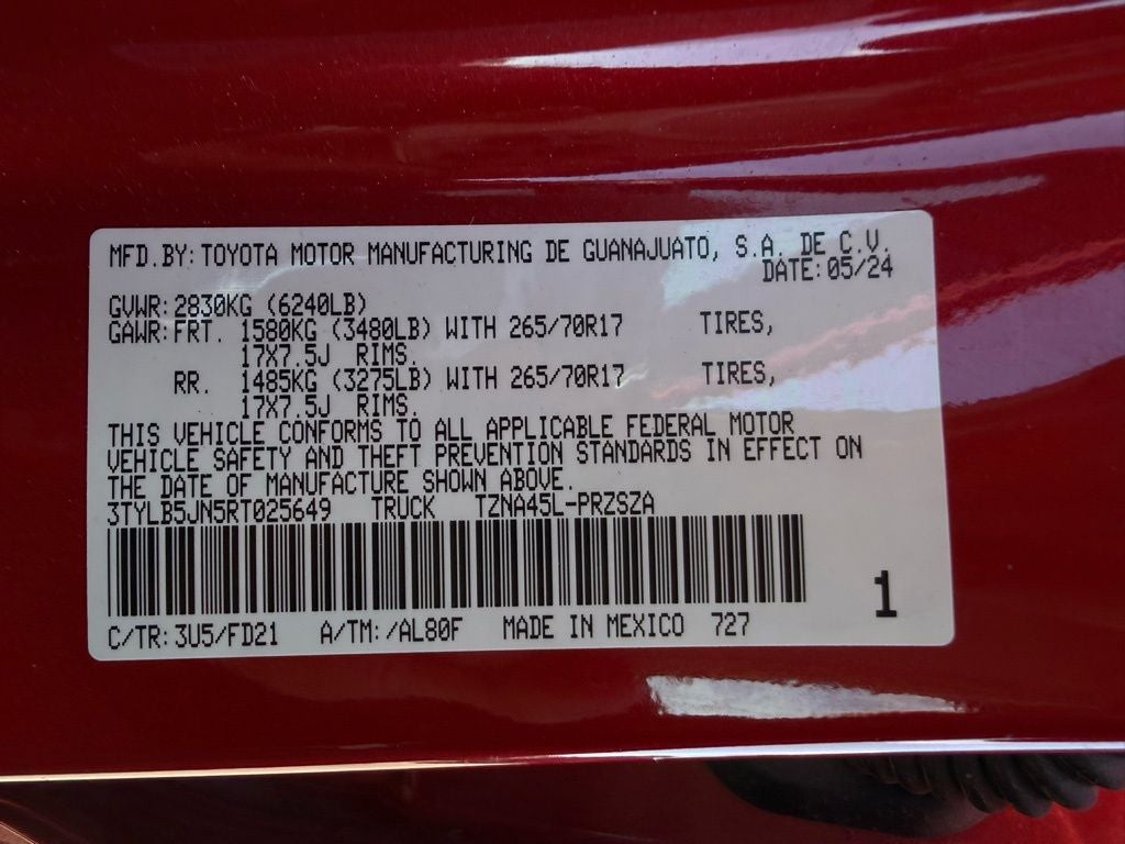 2024 Toyota Tacoma TRD Off-Road