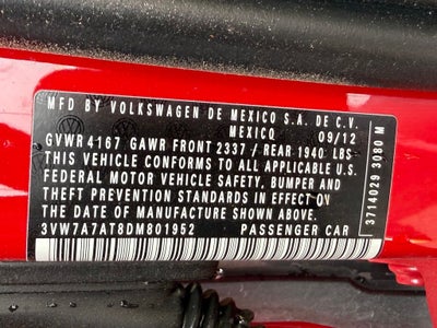 2013 Volkswagen Beetle 2.0 TSi