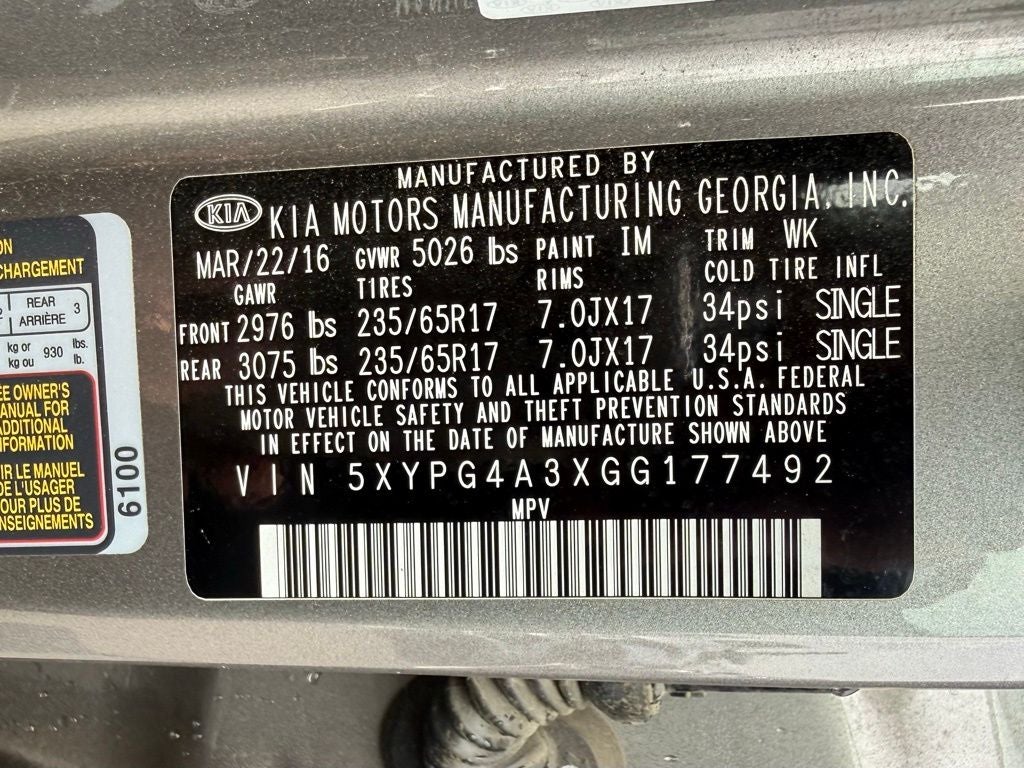 2016 Kia Sorento L