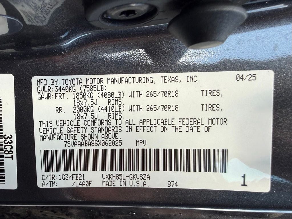 2025 Toyota Sequoia SR5