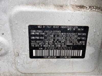 2014 Subaru XV Crosstrek 2.0i Premium
