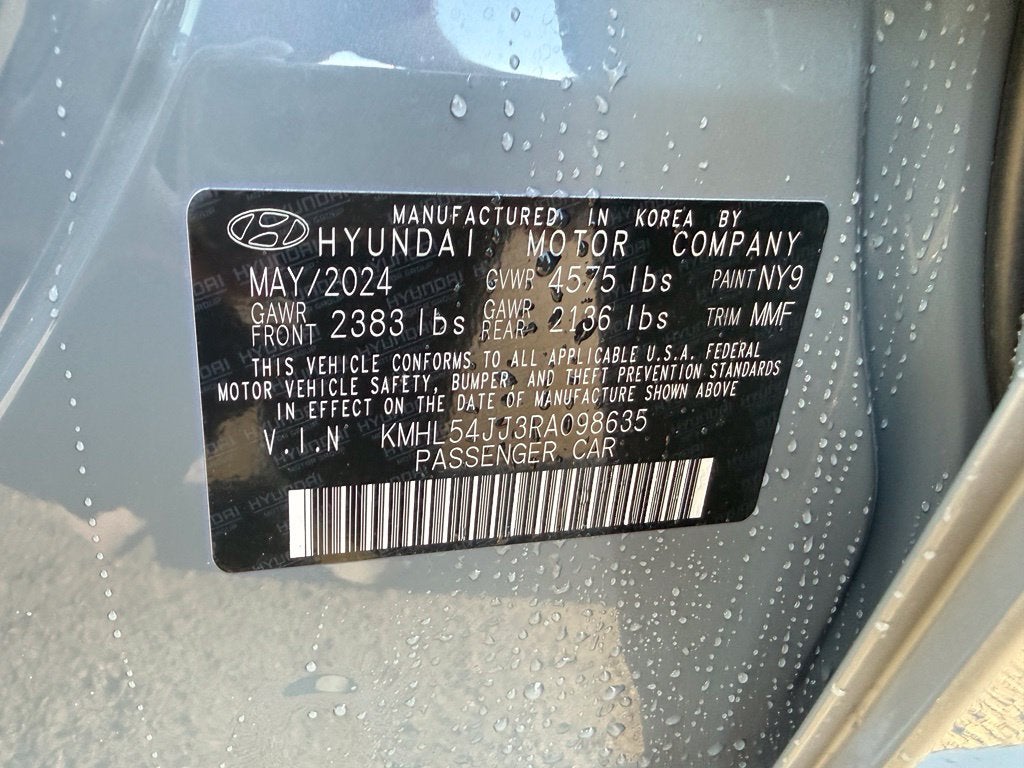 2024 Hyundai Sonata Hybrid Limited CPO Eligible