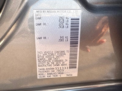 2024 Nissan Altima 2.5 SV